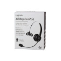 Wireless mono headset flexible microphone