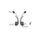Wireless mono headset flexible microphone