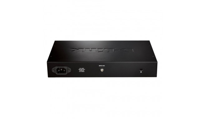 D-Link DGS-1016D/E network switch Unmanaged Black, Metallic
