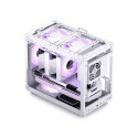 PC case Jonsbo C6 MAX, Mini, Micro-ATX, Tempered Glass - White