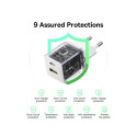 Baseus Palm Fast Charger USB-C 20W + Data Cable USB-C/USB-C 1m / White