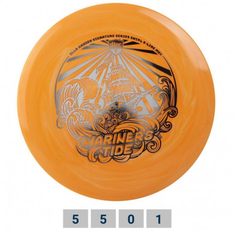 Discgolf DISCMANIA Midrange Driver S-LINE SWIRL MD3 Mariners Tide Orange/White 5/5/0/1