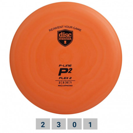 Discgolf DISCMANIA Putter P-LINE FLEX P2 Orange 2/3/0/1
