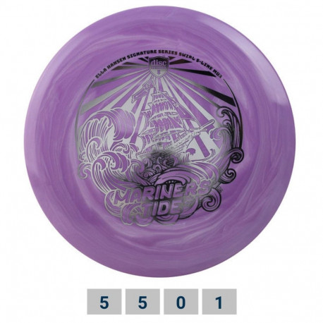 Discgolf DISCMANIA Midrange Driver S-LINE SWIRL MD3 Mariners Tide White/Purple 5/5/0/1