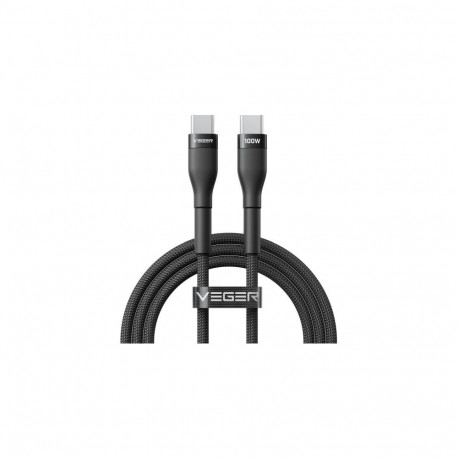 Veger Cable USB-C to USB-C PD 20V 5A 100W CC05 1.5m, Black