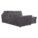 Corner sofa bed INGA graphite grey