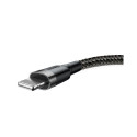 Baseus Cafule USB Lightning Cable 1.5A 2m / gray/black