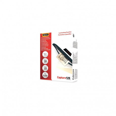 Fellowes Glossy 125 Micron Card Laminating Pouch - 65x95mm