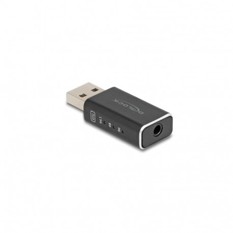 DeLOCK 68001 cable gender changer USB 2.0 Type-A 3.5 mm 4 pin Black