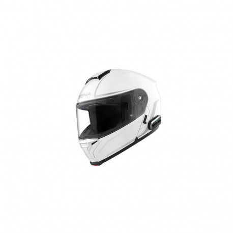 SENA OUTRUSH 2 Smart Flip-Up Helmet with Mesh Communication, Glossy White, XXL