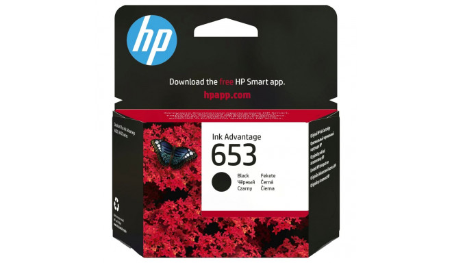 HP tindikassett 653 originaalne, must