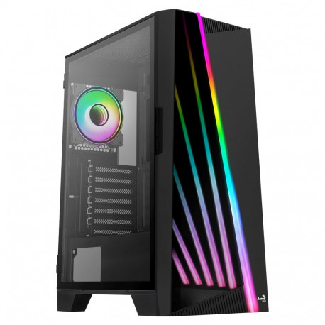 AeroCool midi korpus Mirage mi.ATX/ATX/ITX aknaga RGB, must