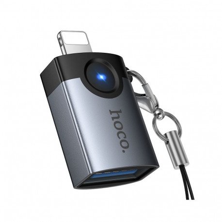 Adapter OTG Lightning to USB A Hoco UA46 Victory gray