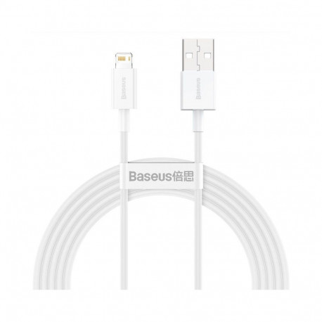 Baseus - Baseus CALYS-C02 Superior Fast Charging Cable Lightning 2.4A 2m White