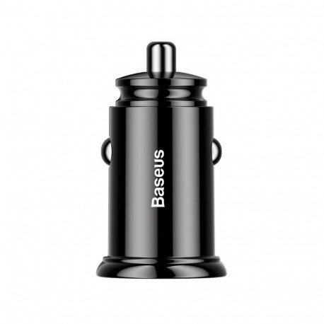 Baseus - Baseus CCALL-YD01 Circular Car Charger Dual USB QC3.0 30W Black