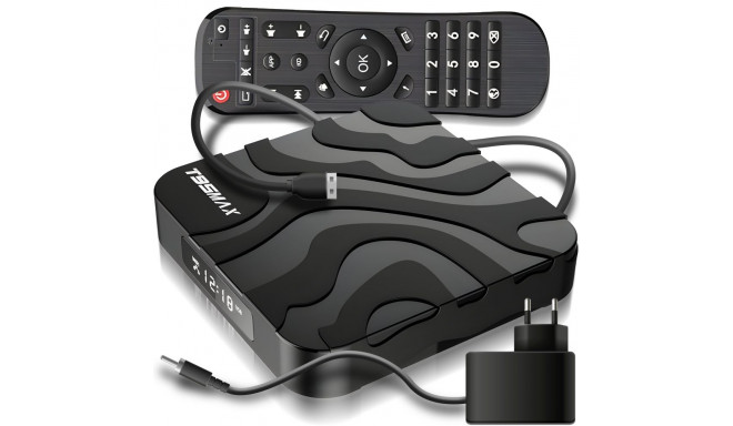 Nutikas teleriboks e128 Android 9 64bit 6k wifi 802.11n hdr pult LAN-sisend