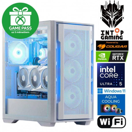 INTOP AQUA Ultra 5  225F 16GB 1TB SSD RTX5060Ti 8GB WiFi WIN11 POWERED BY COUGAR