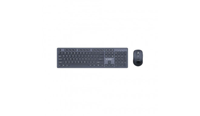GEMBIRD Wireless desktop set black (US)
