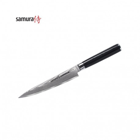 Samura DAMASCUS Universāls virtuves nazis 150mm no AUS 10 Damaskas tērauda 61 HRC (67 slāņu)