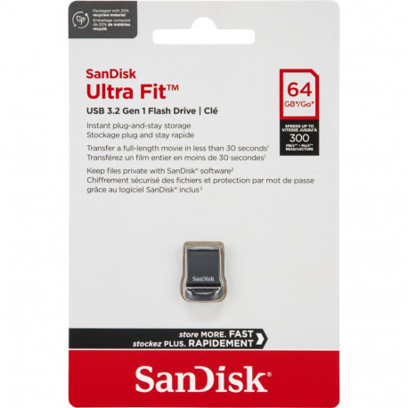 SanDisk Cruzer Ultra Fit    64GB USB 3.2         SDCZ430-064G-G46