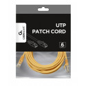 Patch cord Cat.6 UTP 3m yellow