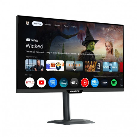 GIGABYTE M27QS 27” 2K QHD Smart Monitor- Google TV, Wireless Display, 2560 x 1440, 180Hz, 1ms, 350 c