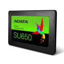 SSD|ADATA|SU650|256GB|SATA 3.0|3D NAND|Write speed 450 MBytes/sec|Read speed 520 MBytes/sec|2,5"|TBW