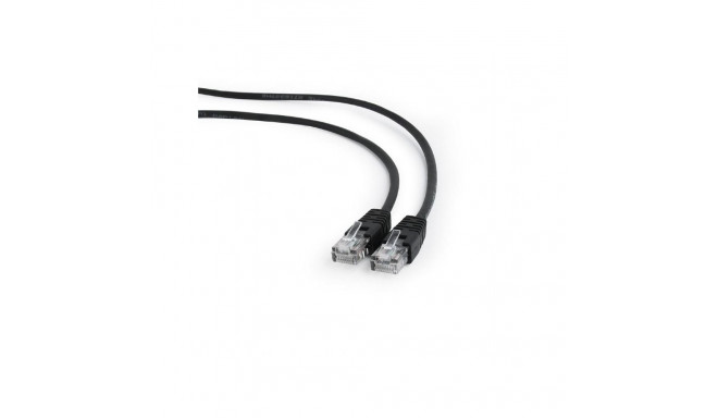 PATCH CABLE CAT5E UTP 0.25M/BLACK PP12-0.25M/BK GEMBIRD