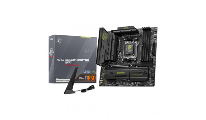 Mainboard|MSI|AMD B850|SAM5|Micro-ATX|Memory DDR5|Memory slots 4|1xPCI-Express 4.0 4x	|1xPCI-Express