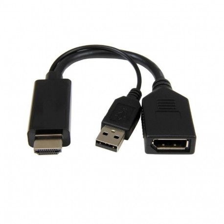 I/O ADAPTER HDMI TO DP/BLACK A-HDMIM-DPF-01 GEMBIRD