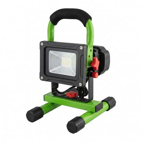 "Synergy 21 LED AKKU Baustrahler 10W grün/kaltweiß slider"