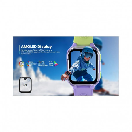 LAGENIO AI Kids Watch K9 4G Purple