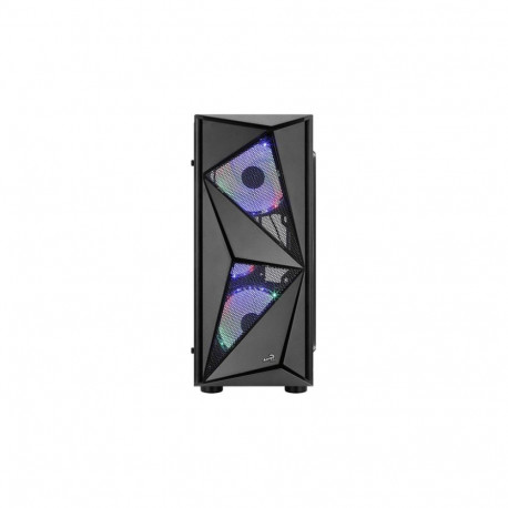 Computer Case - Aerocool PGS Glider Cosmo Midi-Tower, Tempered Glass, RGB, Black