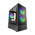 Computer Case - TACENS MARS MC-ONYX Mini Tower, 3xARGB, Tempered Glass