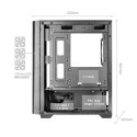 Computer Case - Mars Gaming MCVECTOR Mini Tower, USB 3.0 Type-C, Tempered Glass, Black
