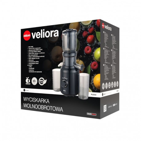 Juicer - ELDOM PJ350 Slow Juicer 250W, 60 RPM, 0.5L Juice Container