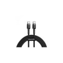 USB Cable - Baseus Cafule 2M USB C 60W 480MB/s Black