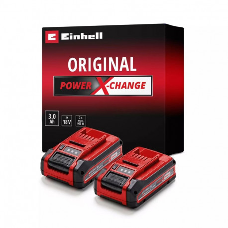 Power Tool Battery - Einhell 4511631 2X 3Ah 18V Lithium-Ion Batteries