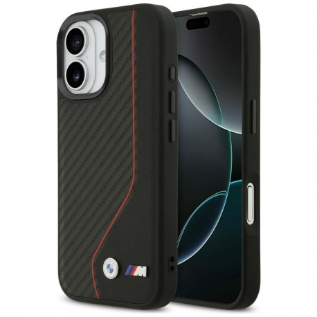 BMW M Carbon Line & Logo MagSafe Case for iPhone 17 - Red