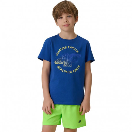 4F poiste t-särk M3284 4FJWSS26TTSHM3284 36S 134cm, kobalt