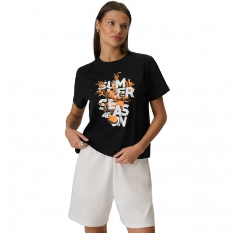 Koszulka damska 4F F2721 głęboka czerń 4FWSS26TTSHF2721 20S XL