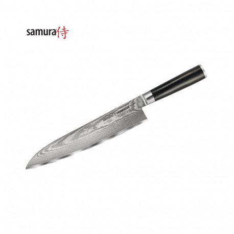 Samura DAMASCUS Šefpavāra virtuves nazis 240mm no AUS 10 Damaskas tērauda 61 HRC (67 slāņu)