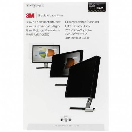 3M PF220W1B privaatsusfilter must 55,9cm 22,0 16:10 jaoks