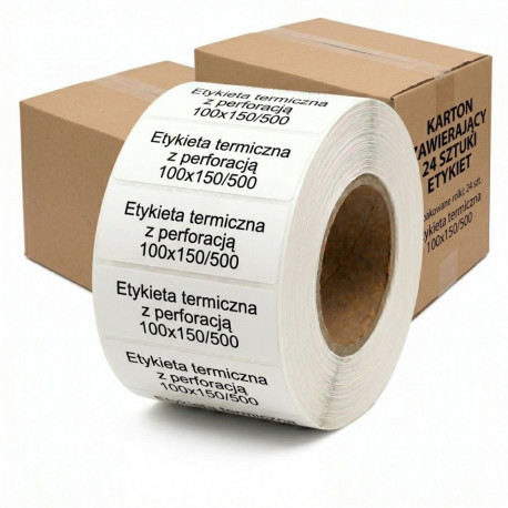 Termiline etikett 100x150/500 24pcs kast