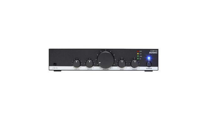 AUDAC COM104 audio amplifier Public Address (PA) system Black, White