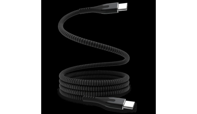 STATIK MagStack Pro, Magnetic Cable, USB-C to USB-C, 2m, Black