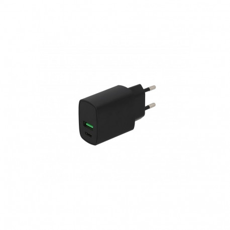 SEEK TOTI seinakiirlaadija 20W Type-C + USB A, must