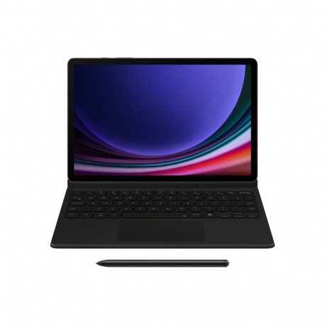 DX725UB klaviatuuriga ümbris Samsung Galaxy Tab S9/S9 FE/S10 FE/S10 Lite, must