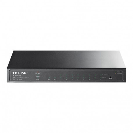 TP-LINK lüliti TL-SG2210P veebihaldatav lauale paigaldatav 2 SFP-pordiga 8 PoE-pordiga välise toitea