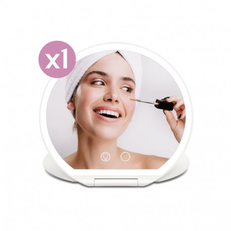 Make-up Mirror - Girmi BE03 LED Light, Rechargeable, 3 Color Options
